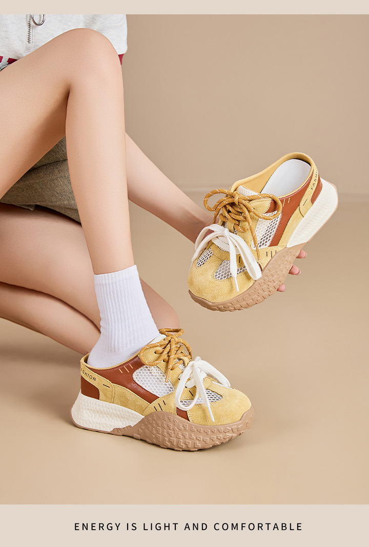 The 2025 new summer thick-soled dad shoes with breathable mesh and height-increasing design can be worn on one foot. The Forrest Gump shoes are versatile for women pic 15