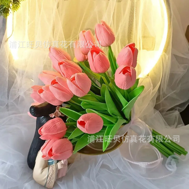 韩系仿真马蹄莲新娘手捧花求婚花束高级感白色结婚领证花束道具详情13