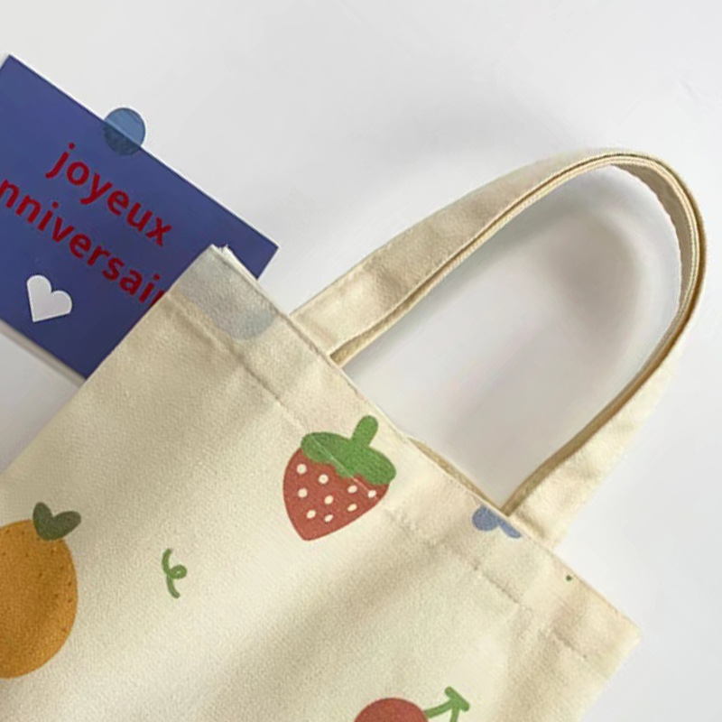 This cartoon and cute ins-style portable and artistic handbag is a must-have for shopping and strolling pic 13