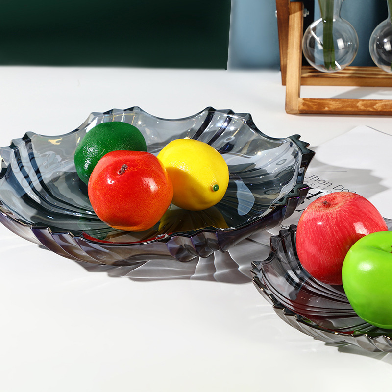 欧式轻奢玻璃花瓶丝绸之路系列旋风创意带脚果盘时尚果斗客厅摆件详情5