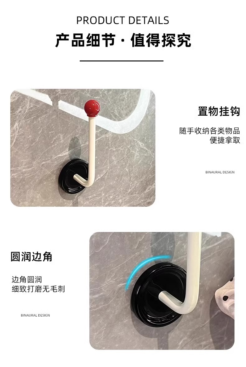 2024新款发圈发箍收纳架卫生间发饰发夹挂钩发绳首饰品收纳神器详情17