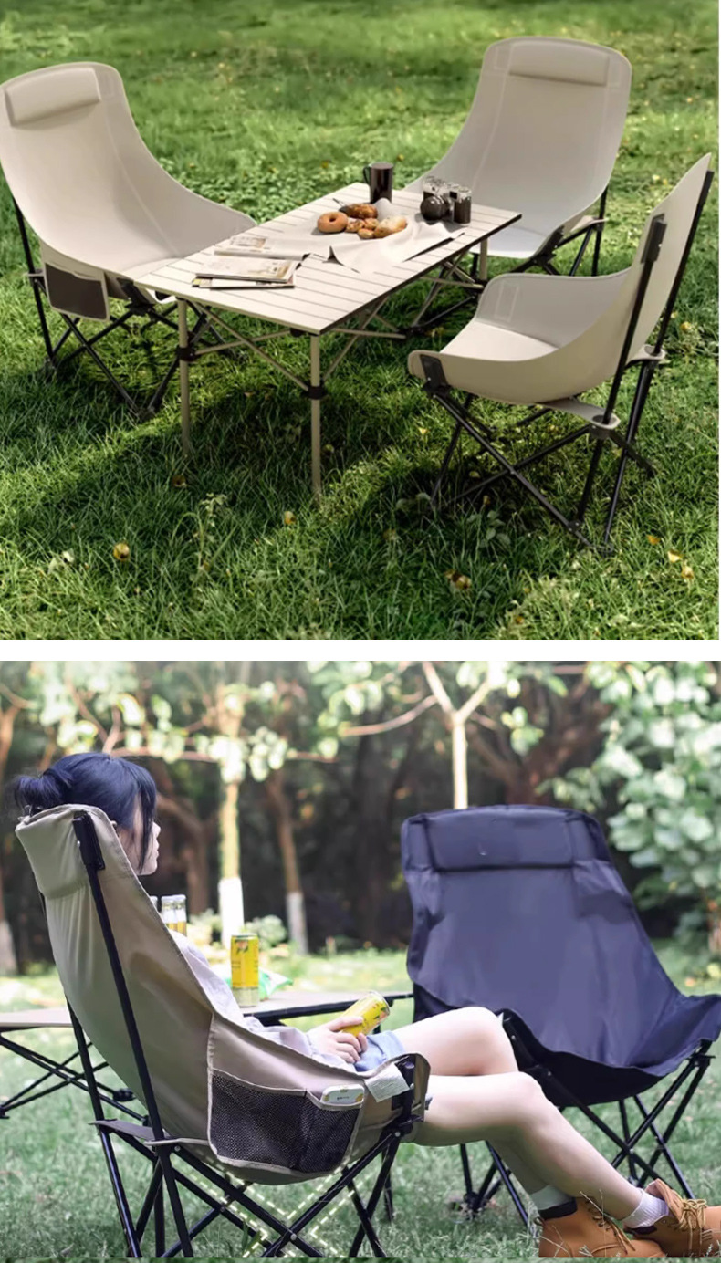 家用靠背椅户外折叠椅子便携式野餐凳子露营躺椅钓鱼凳午休椅详情11