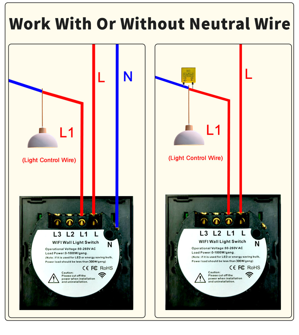 Tuya WiFi+ Bluetooth +RF smart touch switch, single-fire and zero-fire universal European and British standard switch pic 14