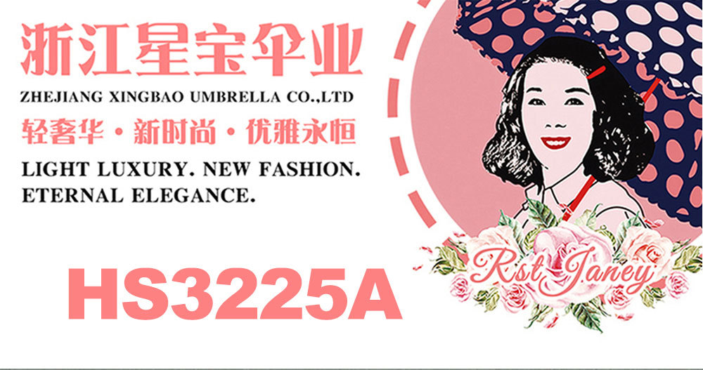【外贸】星宝跨境三折半自动伞出口雨伞3 folding umbrella stock详情1
