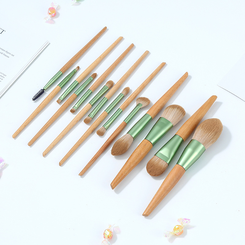 新款青萝14支化妆刷套装散粉腮红修容眼影刷便携式个性美妆工具详情11