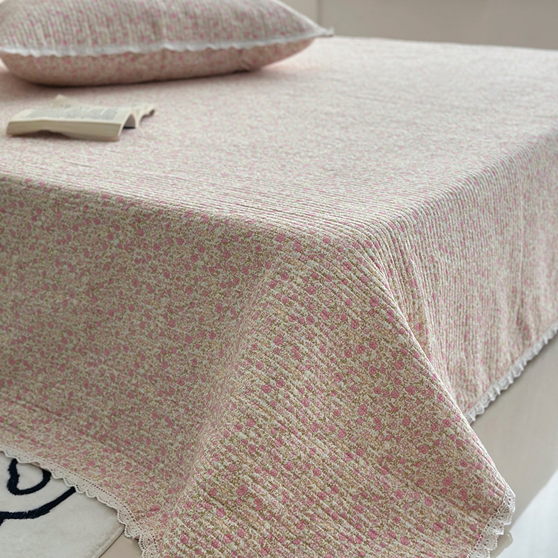 Lisa series, a three-piece set of all-cotton high-temperature sand-washed cotton bed cover, is skin-friendly, breathable and suitable for all seasons pic 70