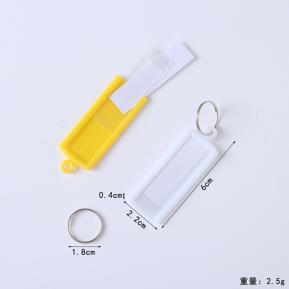 Hot-selling doorplate keychains, metal rings, hotel registration keychains, simple, mini and portable keychains wholesale pic 2