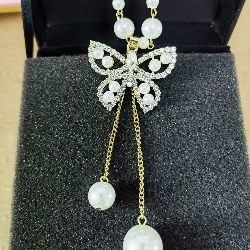 轻奢合金小香风珍珠项链长毛衣链女高级感时尚百搭装饰品配饰挂件详情24