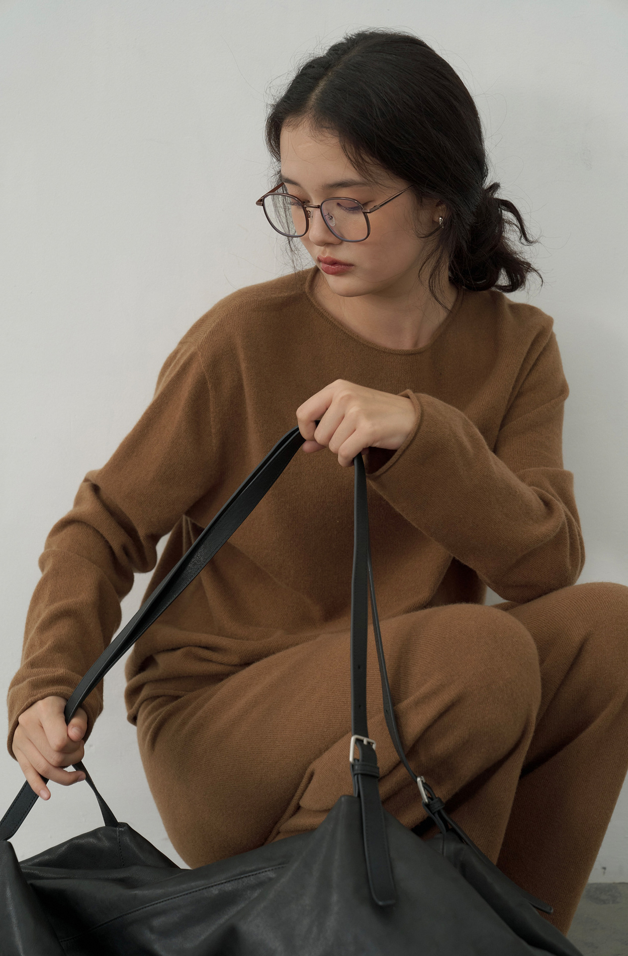 Korean-style seamless one-piece process round-neck pullover cotton and wool sweater, basic base layer for women a1183 in autumn and winter pic 25