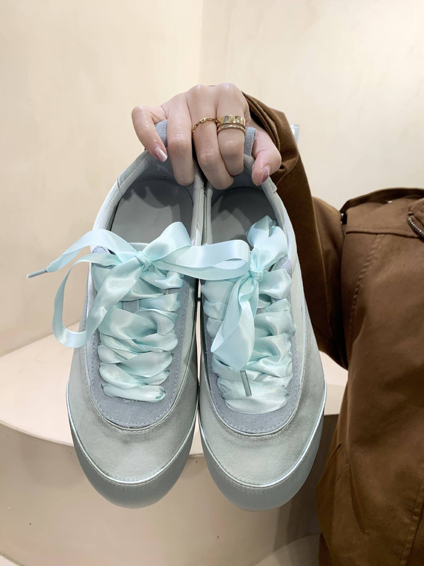 Ballet Satin German Training Shoes for Women 2026 Spring and Autumn New Style, niche design flat fashion casual shoes, pink shoes pic 7