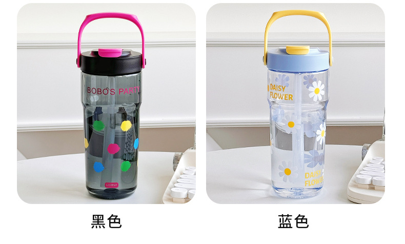 Cute car straw water cup for girls, high appearance level, large capacity, 2025 new model for students, adults, summer portable cup pic 12