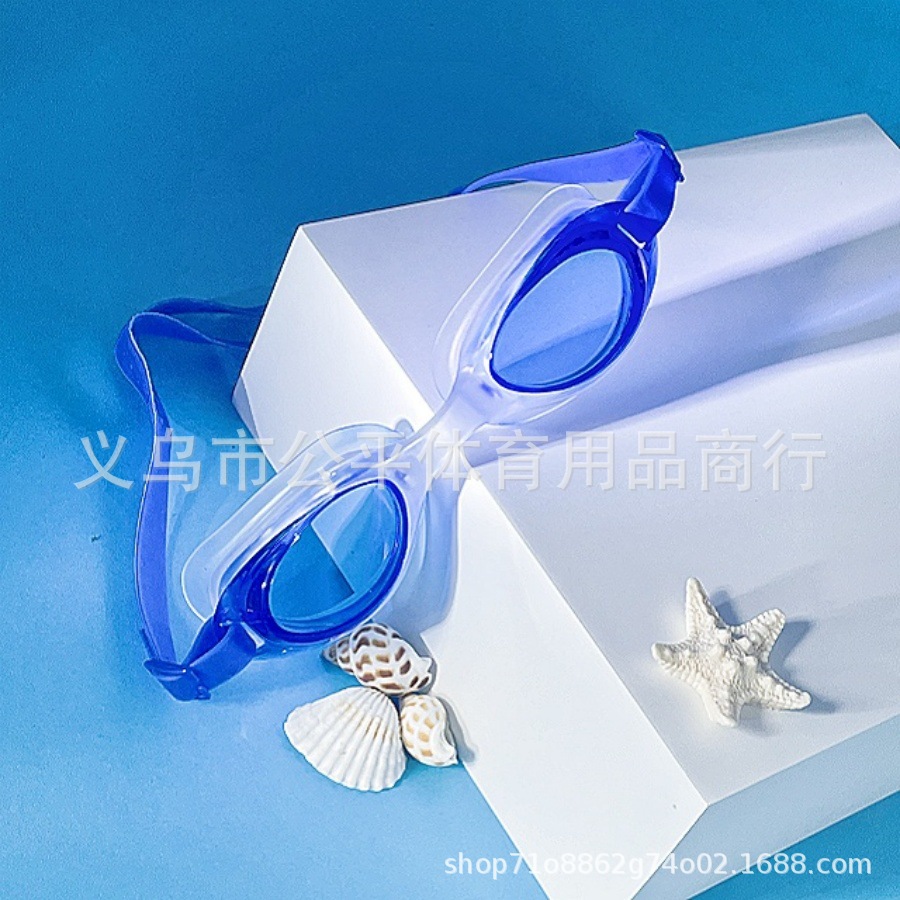 爆款普通低价中性泳镜游泳批发PVC现货工厂直销详情1