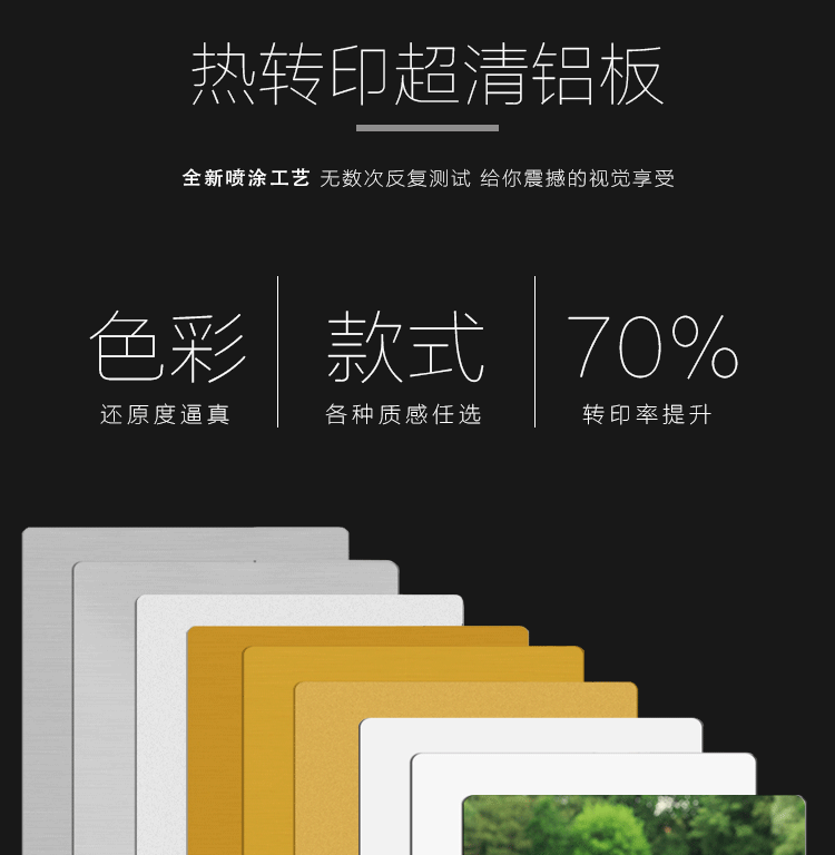 珠光金属板标牌热转印空白高清铝板DIY耗材批发规格可定详情1