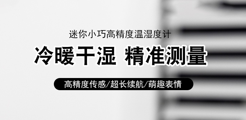 跨境简约超迷你家居婴儿房宠房雪茄房车库酒窑数字显示温湿度计 水温计精准测温详情1