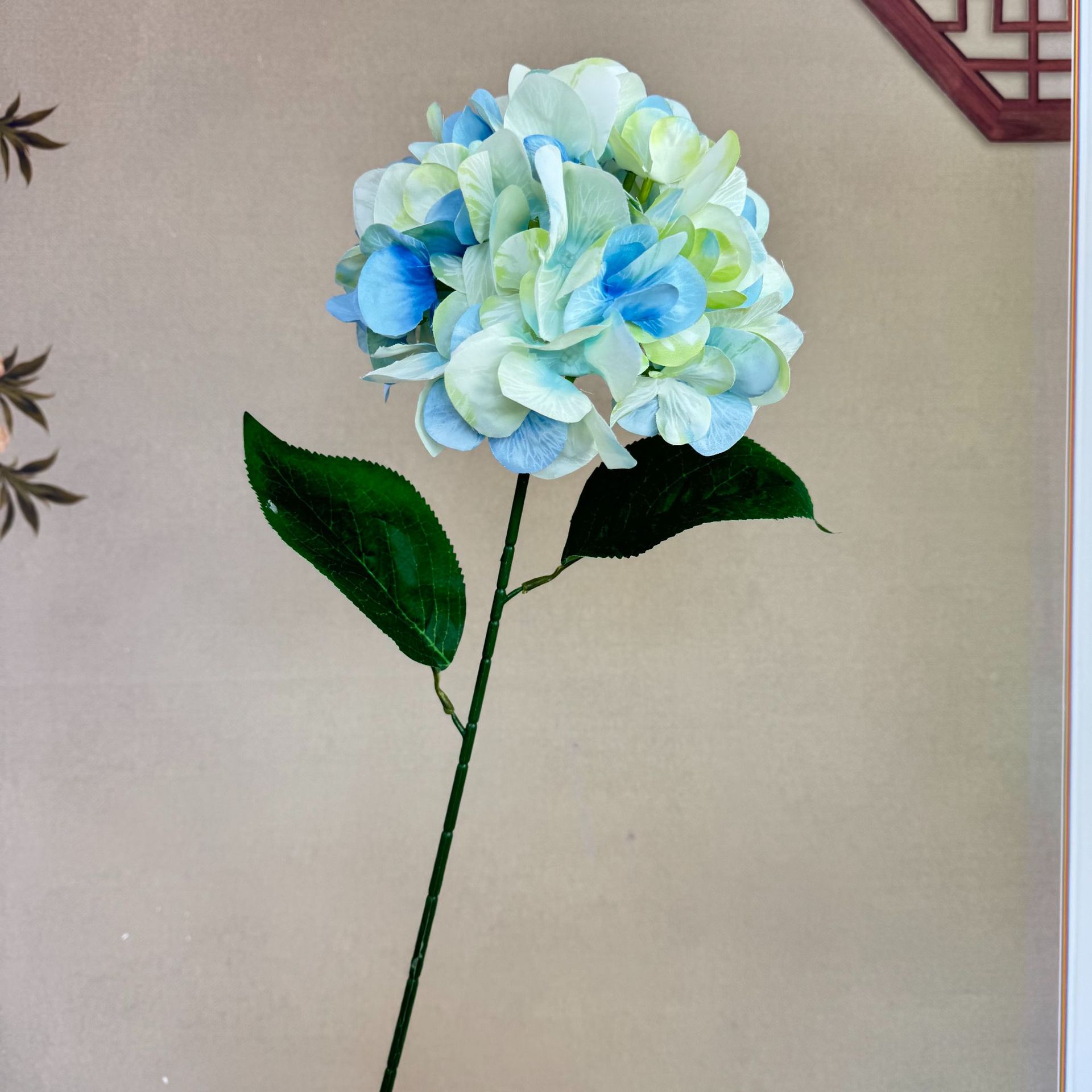 大单只丝印布绣球婚庆仿真花艺家居装饰假花绣球花仿真花束批发详情14