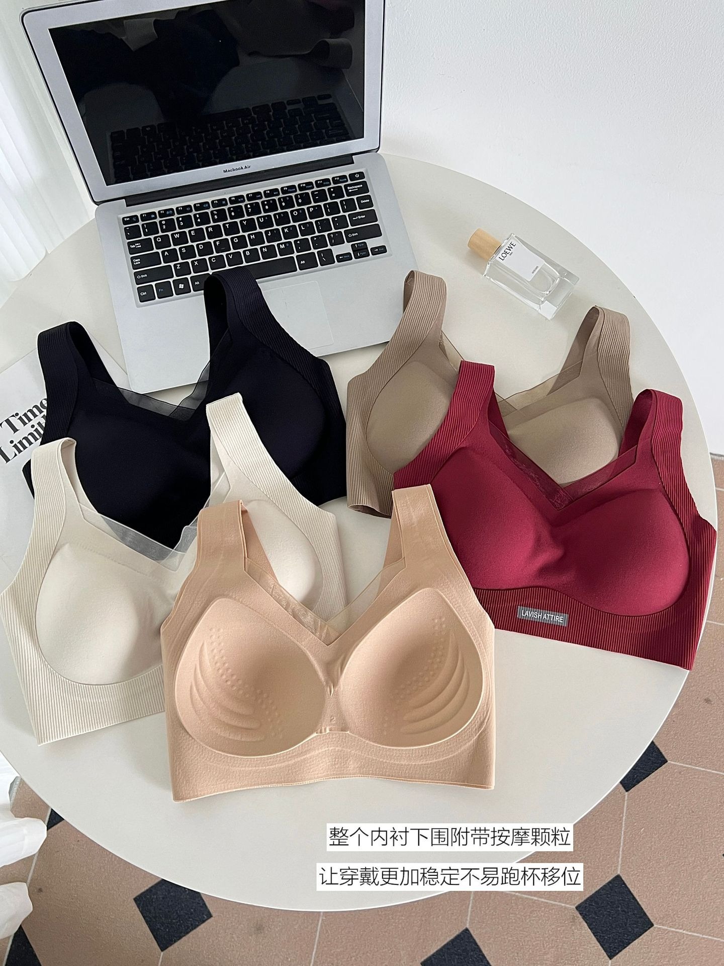 无痕粉底液内衣女小胸聚拢防下垂2025秋冬宽肩带背心式文胸罩批发详情12