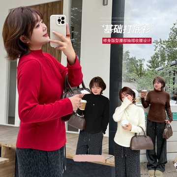伊诺大码女装深蓝宽松设计感植绒牛仔裤2025冬保暖显瘦长裤433776详情8