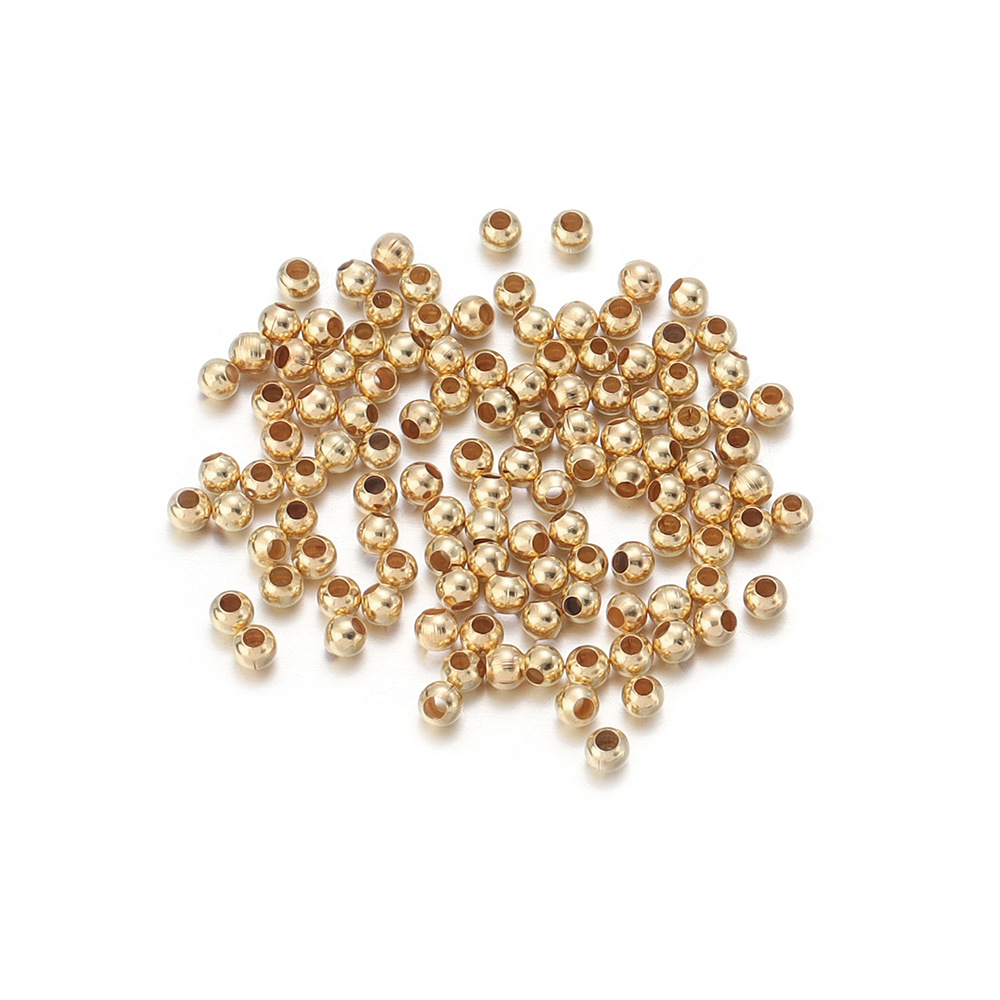 多规格电镀铁圆珠多色直孔圆珠隔珠金珠定位珠散珠diy饰品材料详情10