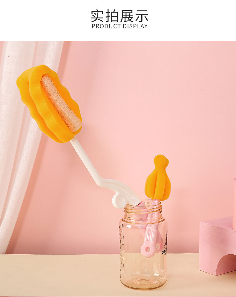 Sponge brush set, sponge brush cleaning brush combination, three-piece set, face brush, makeup brush pic 7