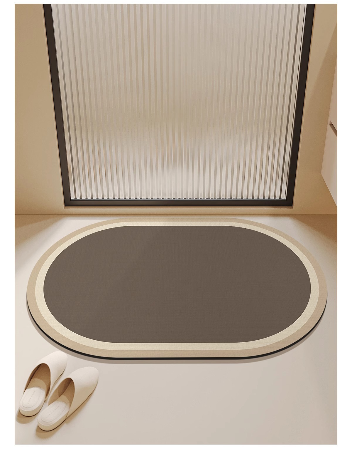 Bathroom floor MATS, diatom mud anti-slip and water-absorbing soft MATS, bathroom and kitchen floor MATS, bathroom door, toilet carpet pic 16