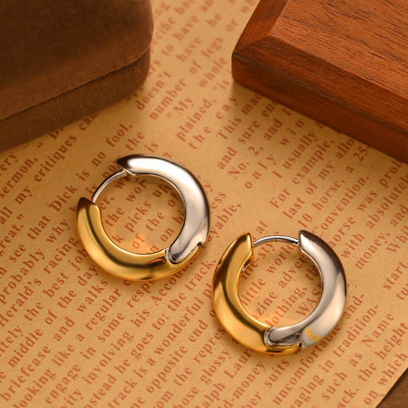 日韩精致简约耳圈爆款时尚百搭高级感素圈耳环气质通勤冷淡风耳扣详情37
