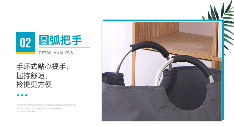 牛津布洗衣袋脏衣服收纳篮可折叠浴室装放衣服桶大容量脏衣篓批发详情11