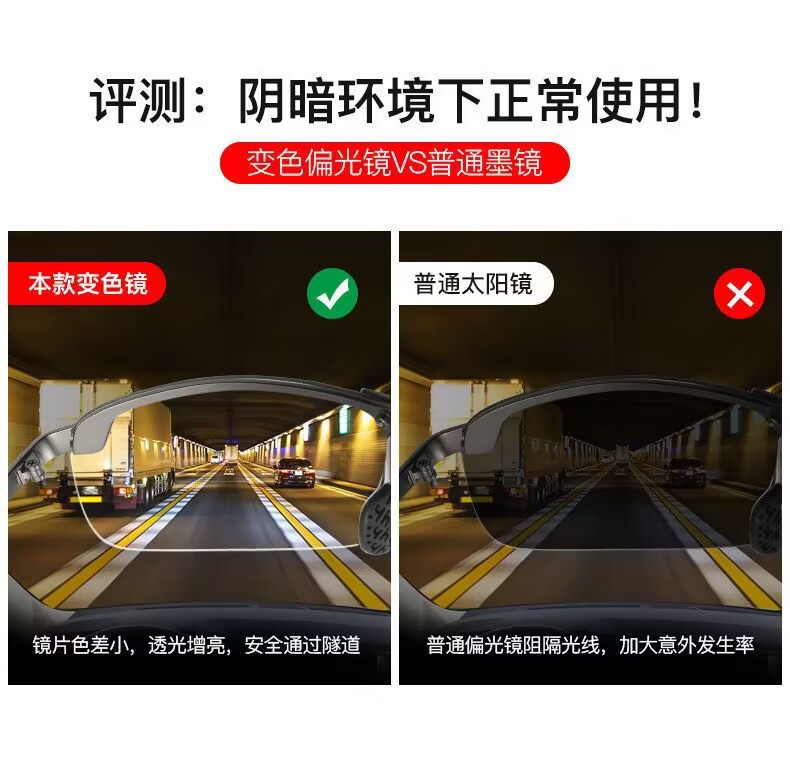 男士感光变色开车驾驶司机专用日夜两用钓鱼墨镜偏光太阳镜3043详情13