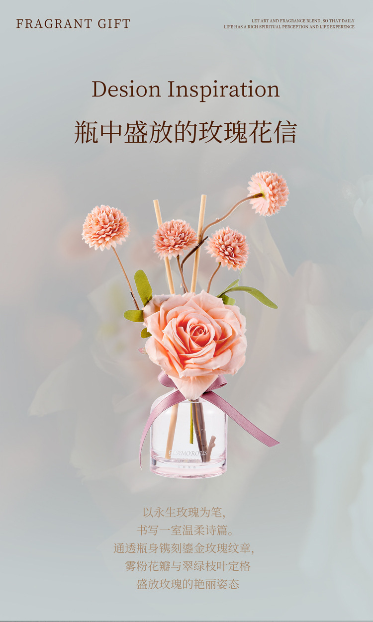 Acrylic ecological bottle, floral art piece, home decoration, bamboo and cypress potted plant vase pic 4