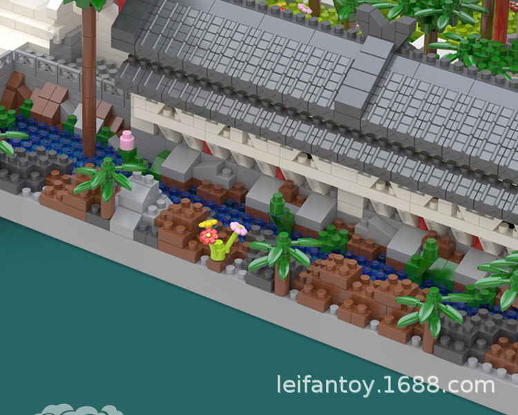 Large-sized Suzhou Dream Garden Chinese-style architectural puzzle micro-particle assembly building block toy gift display model pic 8