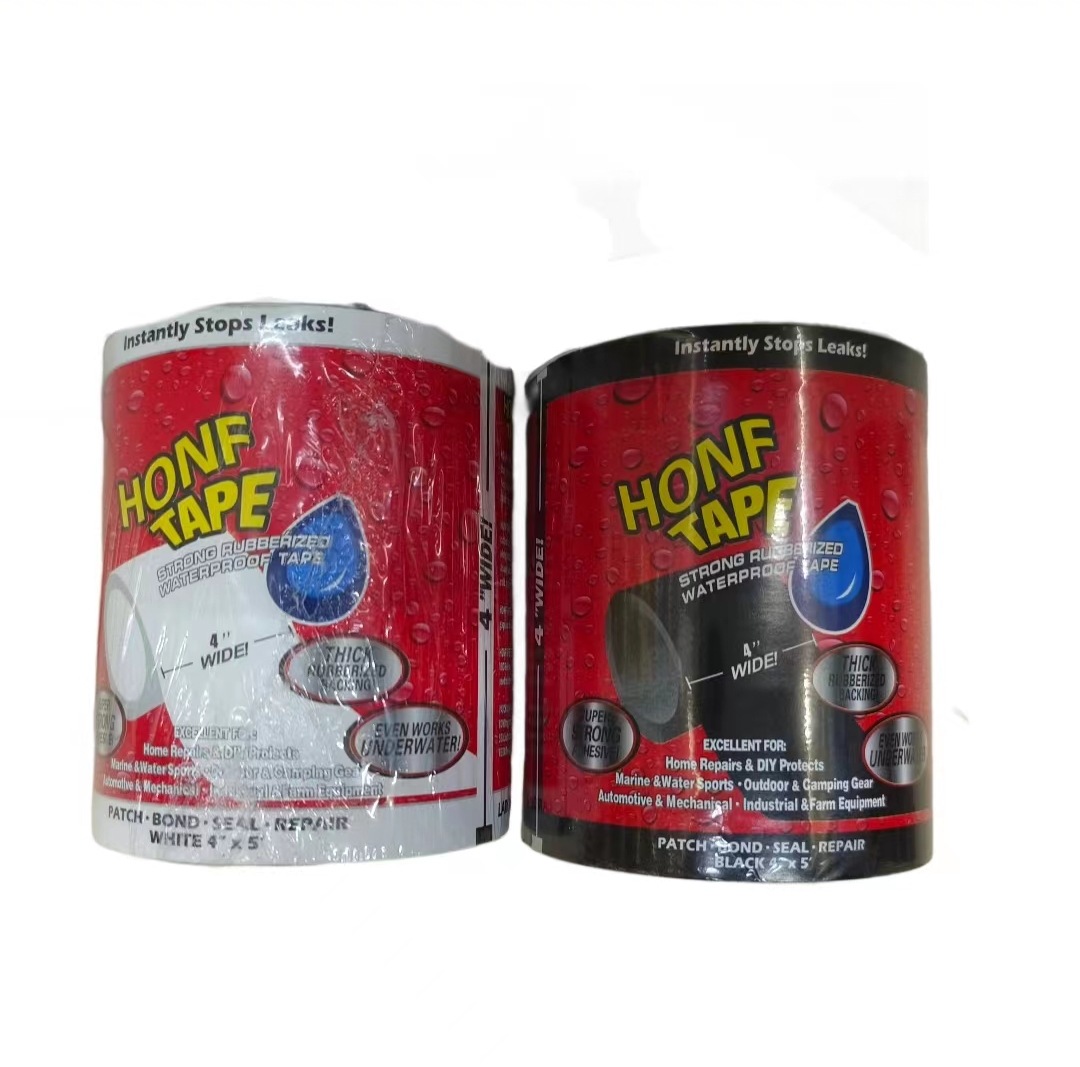Black, transparent waterproof tape for water seepage and leakage prevention on building roofs, toilets, buckets, etc., 30cm*1.5m pic 3