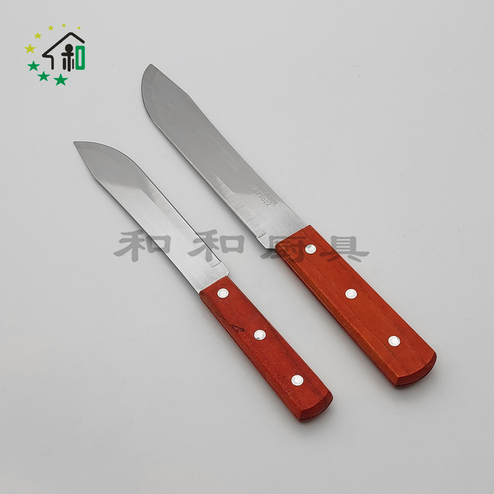 外贸批发4寸5寸6寸7寸8寸9寸夹屠切肉刀木柄厨房刀具水果刀厨师刀详情11