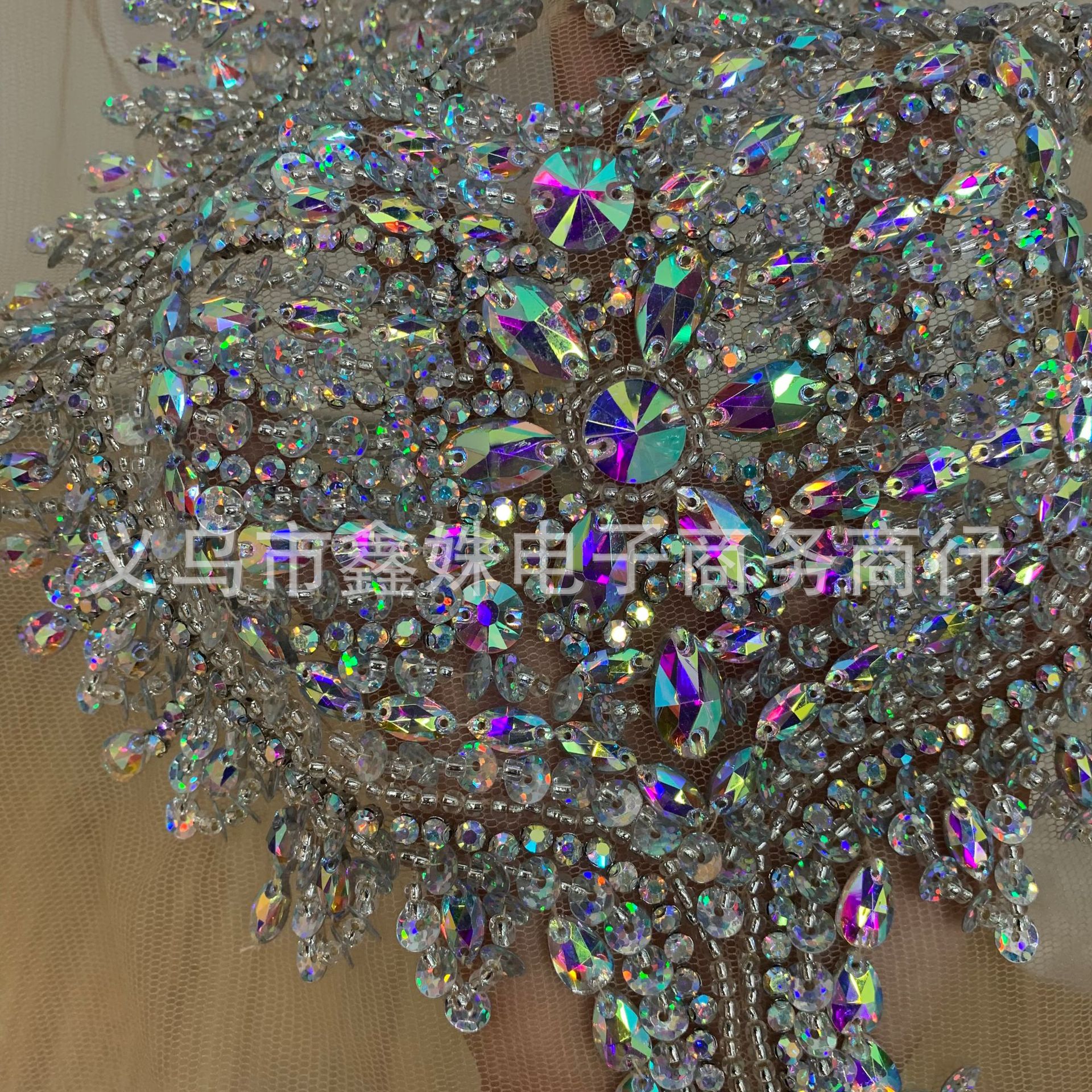 Sexy deep V-neck shining 2023 autumn new style banquet elegant heavy industry wedding dress accessories pic 11