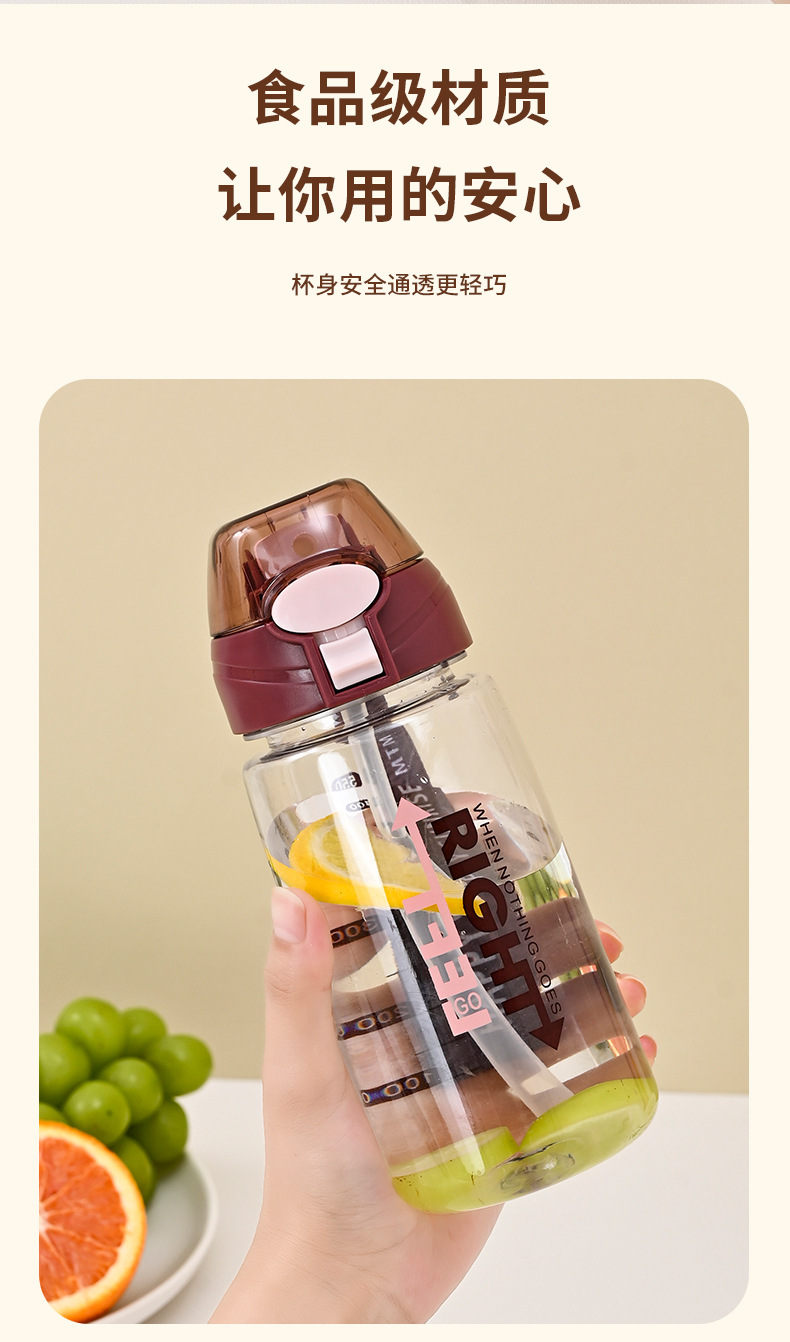 吸管水杯学生耐高温卡通可爱通用批发塑料随手杯直饮大容量水壶详情36
