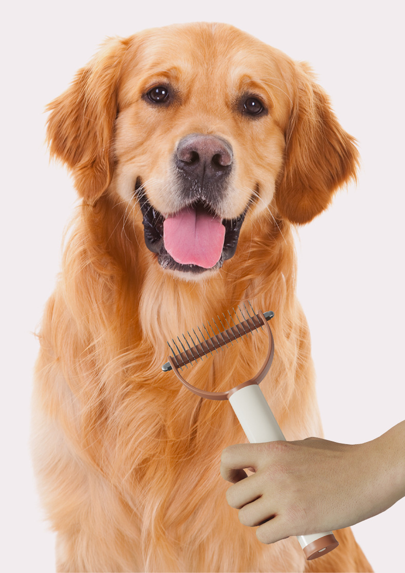 Sticky hair paper pet double-sided open knot hair removal tool, dog and cat hair removal brush, needle, rake and comb two-in-one pet comb pic 6