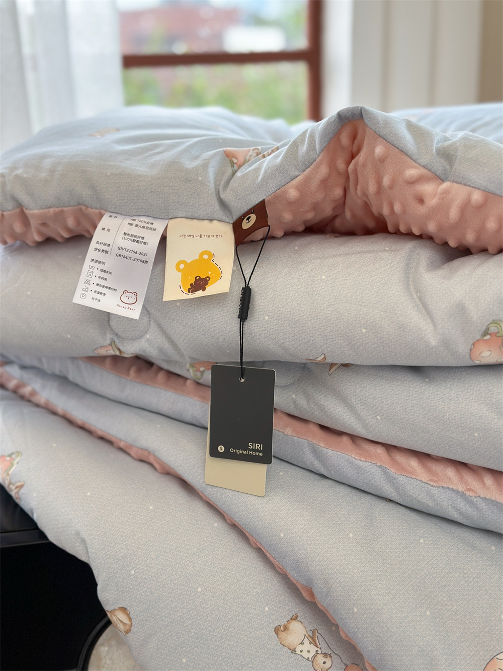 13372 All-cotton cartoon small floral print spring and autumn quilt soothing, bean quilt warm and fleece winter quilt core pic 53