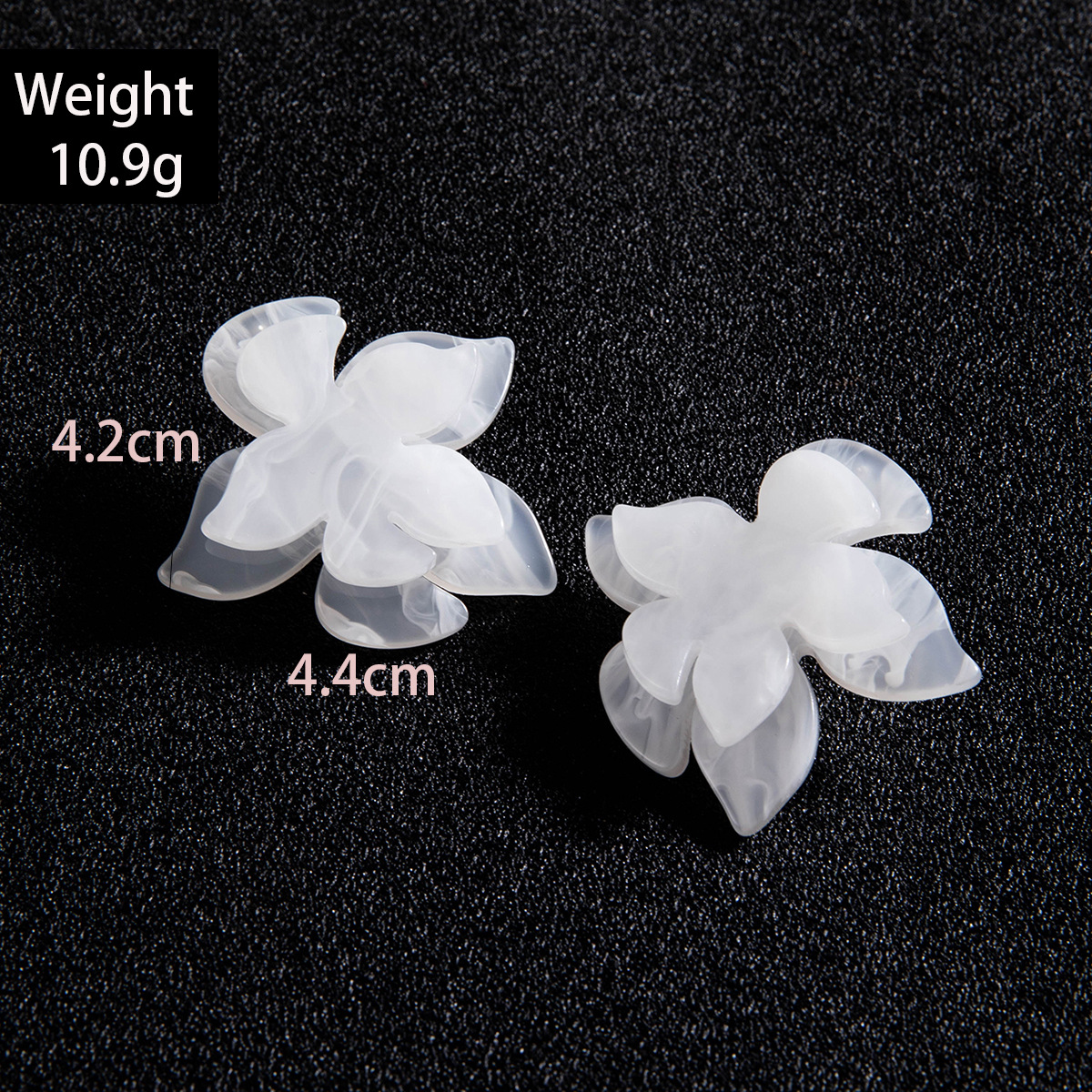 欧美跨境新款饰品 韩式蓬松大花朵耳环 高级绒布蕾丝多色耳饰套装详情27