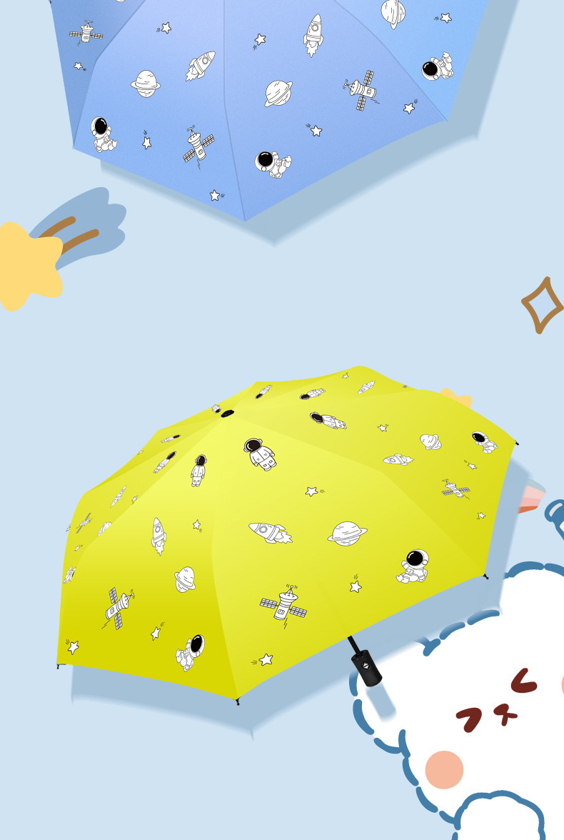 儿童雨伞男孩好看特别的小学生上学专用儿童网红男生手动三折叠大详情5
