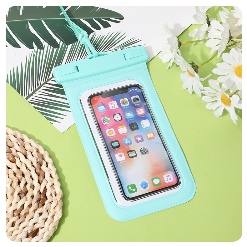 亚马逊热卖pvc通用手机防水袋户外漂流潜水游泳可触屏拍照8级防水详情16