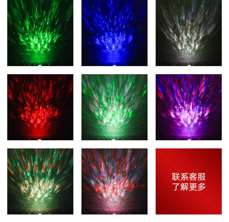 LED Bluetooth music starry sky light, smart APP control, water ripple gold coin night light, voice-controlled laser atmosphere projection light pic 8