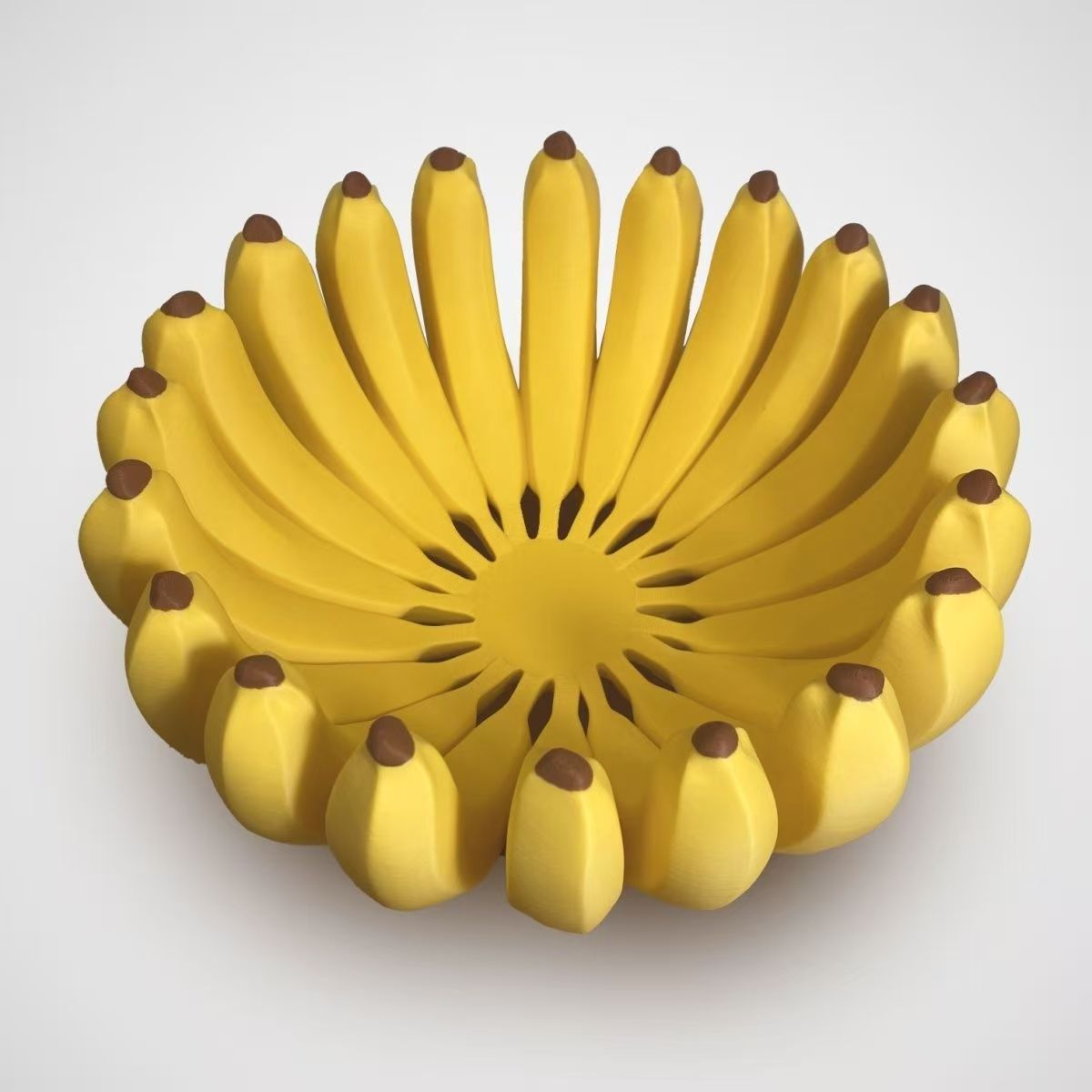 Yellow banana-shaped fruit basket, hand-held vegetable basket, storage box, bamboo storage basket, kitchen plastic basket, organizing and storage supplies pic 5