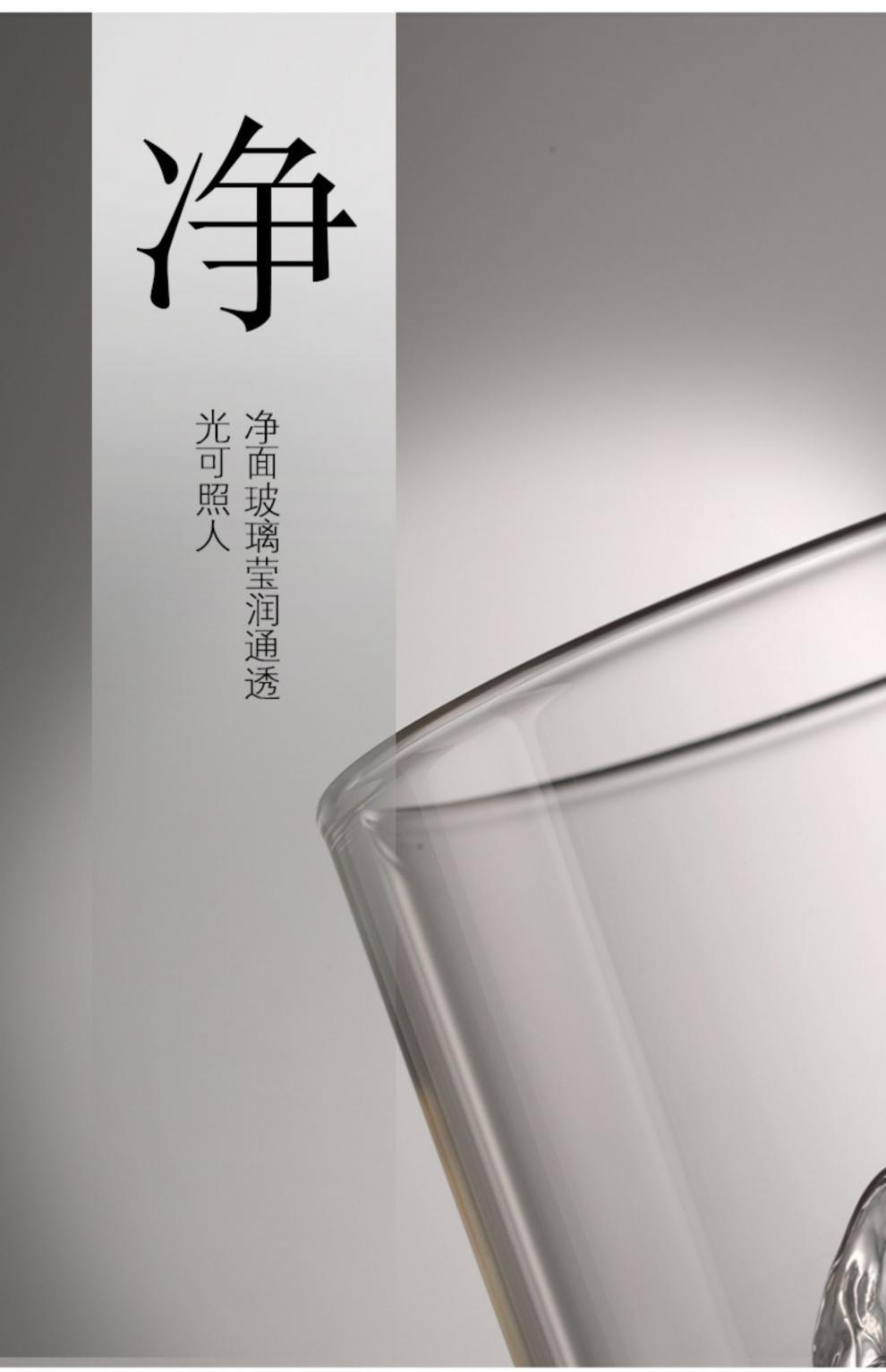 Wholesale and sale of glass mountain-viewing cups, mountain-collecting cups, whisky wine glasses, high borosilicate glass household water glasses and creative wine glasses pic 16