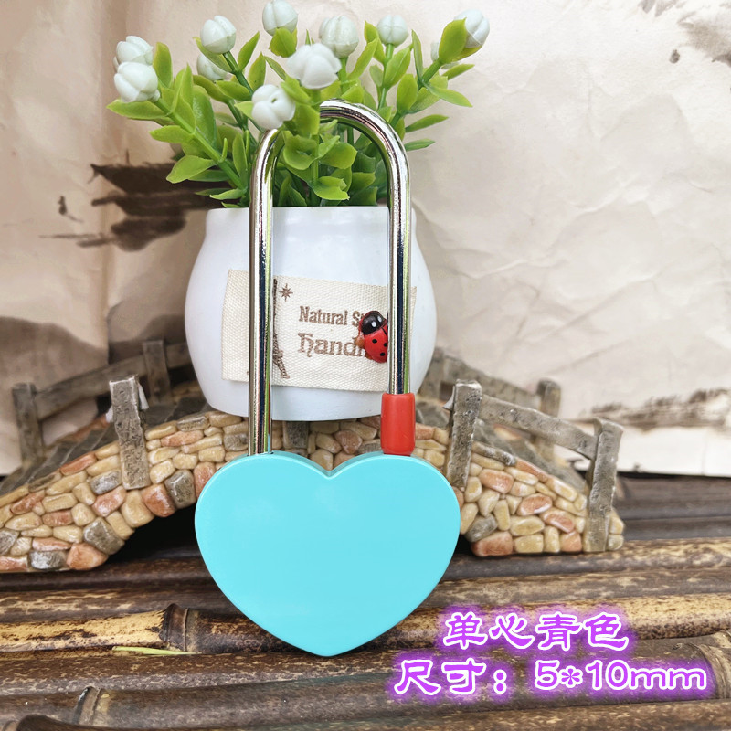 厂家直销彩色 同心锁 许愿锁 长寿锁 连心锁爱情锁景区工艺品LOGO详情4