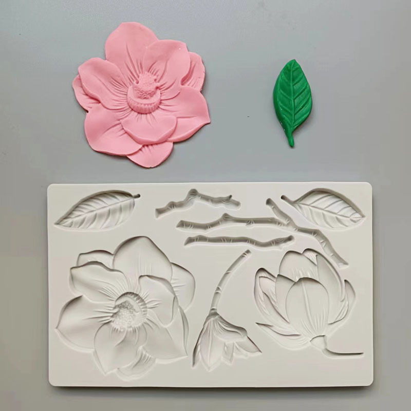 diy lotus silicone mold, lotus chocolate cake, fondant dew, scented candle, soap, and epoxy resin decorative mold pic 11