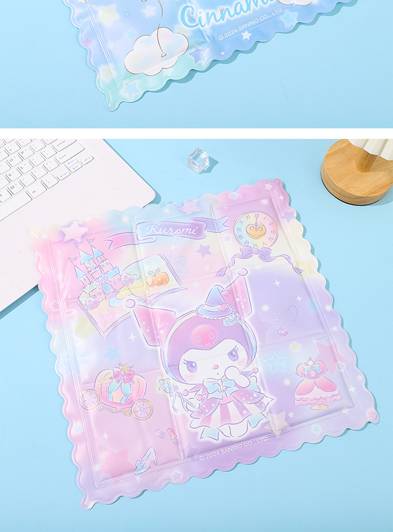 三丽鸥正版授权冰垫办公椅座垫水垫学生女夏季卡通可爱九宫格冰垫详情13