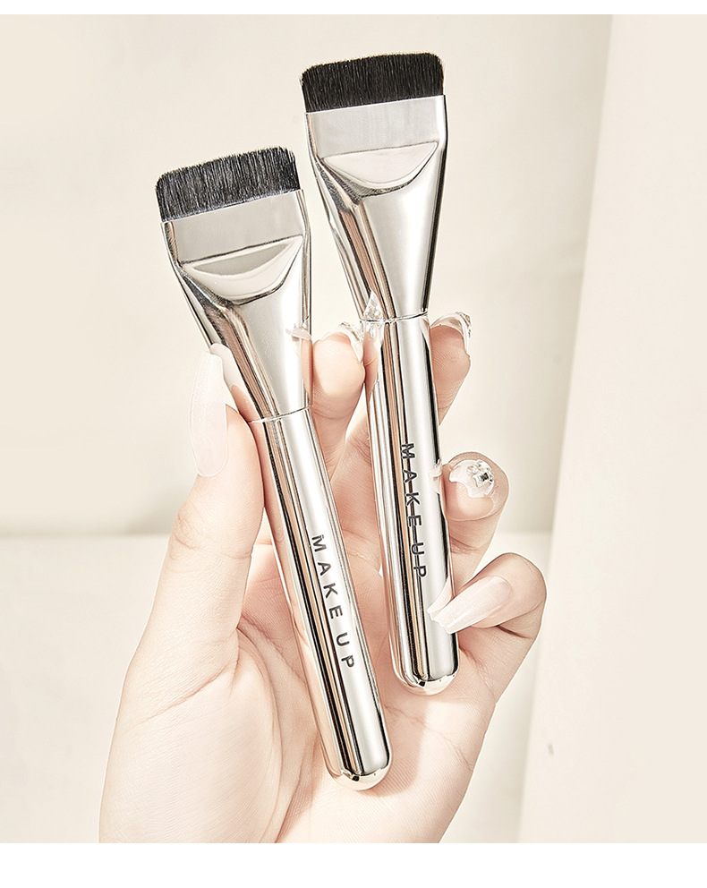 JONBOS Foundation Brush, a flat-head brush that leaves no trace, is a special makeup brush for makeup artists and a tool for applying foundation liquid pic 16