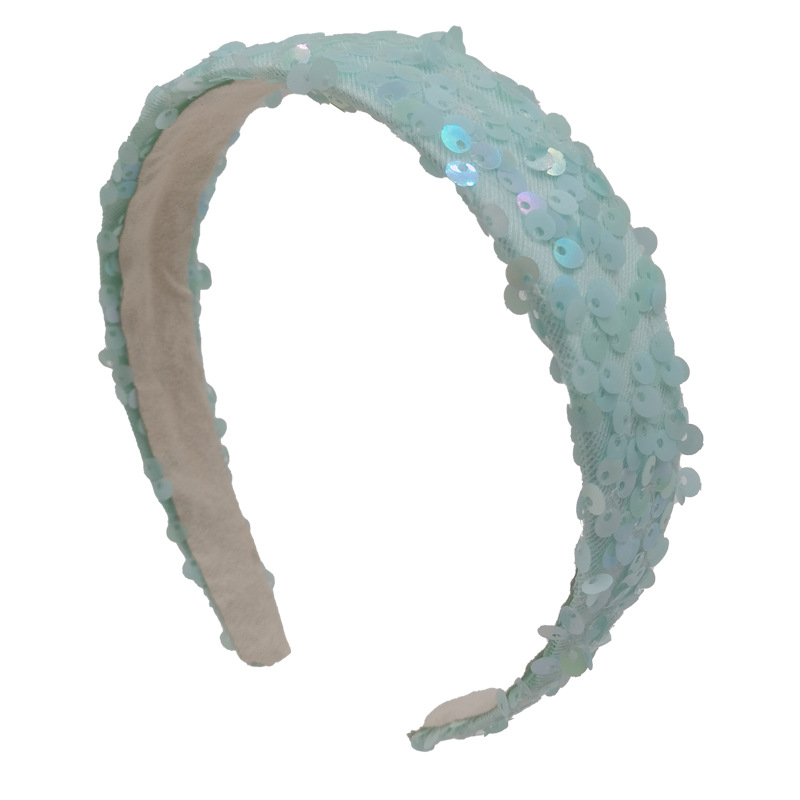 Qiwei Accessories Exclusive Qiwei Accessories Exclusive Qiwei Accessories Exclusive Double-sided Flip sequin Cross-border Hair Band pic 9