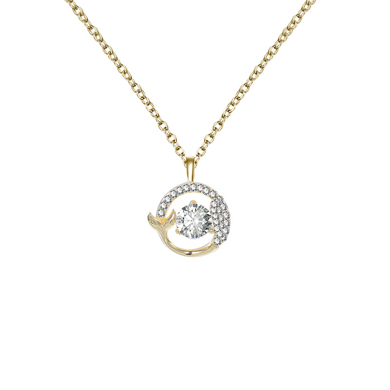 Zhuoheng Zhenxuan s925 Pure Silver Clover Necklace with micro-inlaid zircon, exquisite and compact design, fashionable little dress necklace for women pic 28