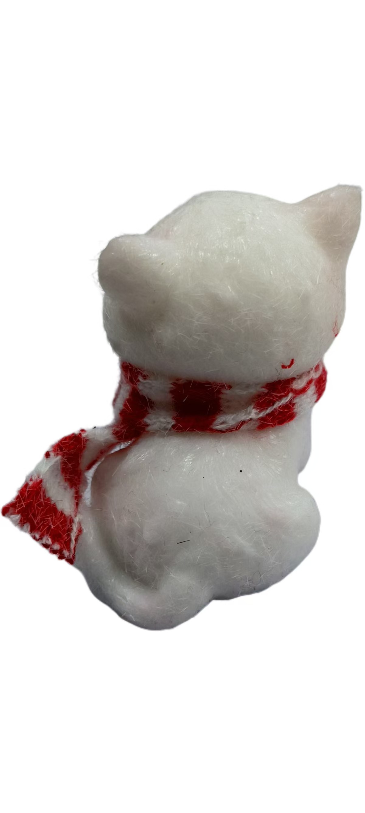 直销TPR软胶毛绒实心小猫捏捏乐黑猫白猫萌宠大团子卡通减压玩具详情5