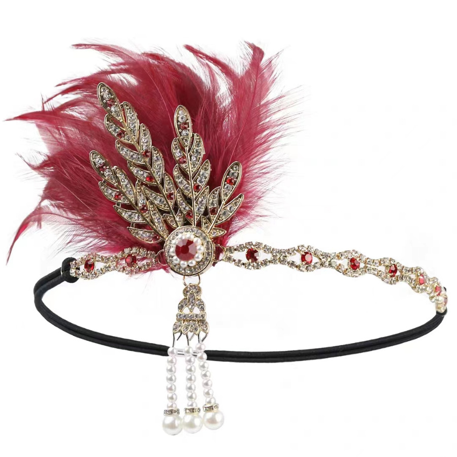 The black feather headband for the female Halloween party at the 1920s Masquerade is now in hot stock on Amazon pic 6