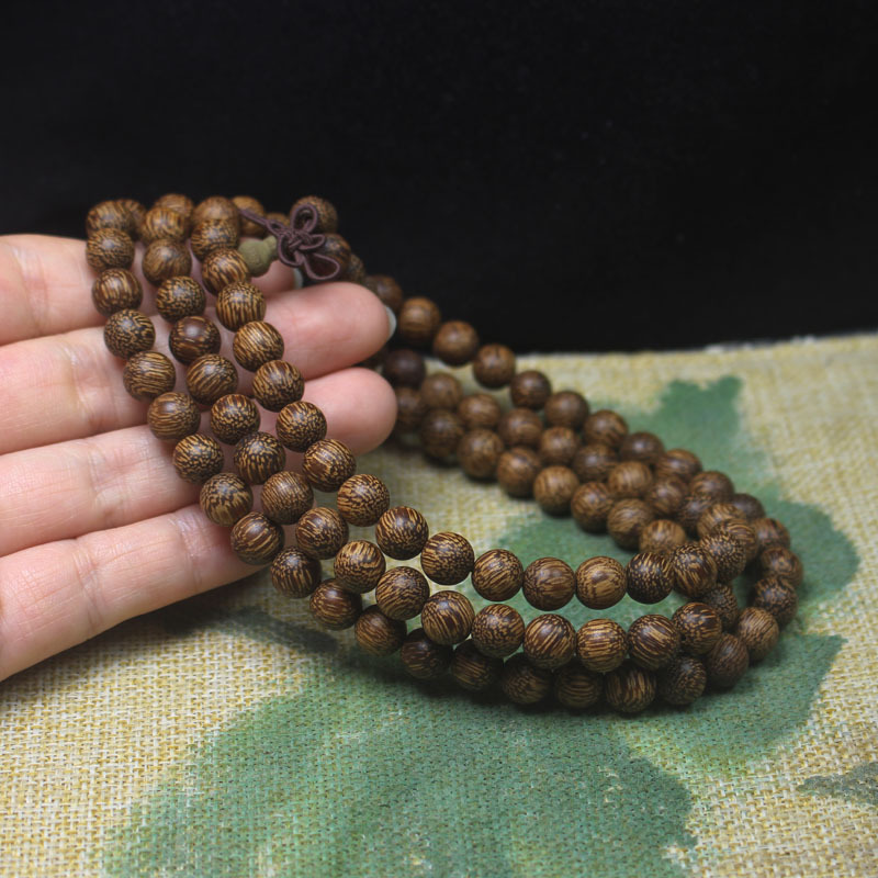 沉香木圆满款20mm手串老型珠算盘珠手链国风文玩佛珠念珠手饰详情23